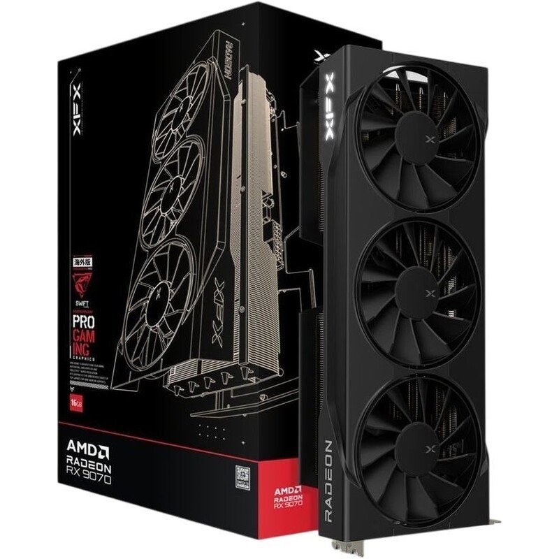 Відеокарта AMD Radeon RX 9070 16GB GDDR6 Swift OC Triple Fan Gaming Edition XFX (RX-97SWFB3B9)