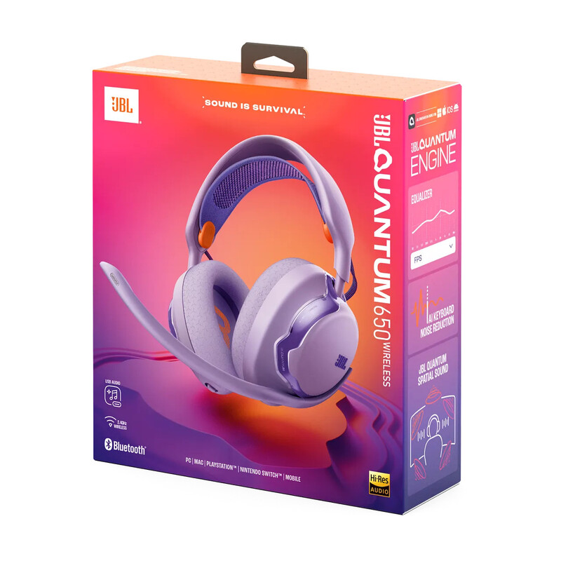 Bluetooth-гарнітура JBL Quantum 650 Purple (JBLQTUM650PUR)