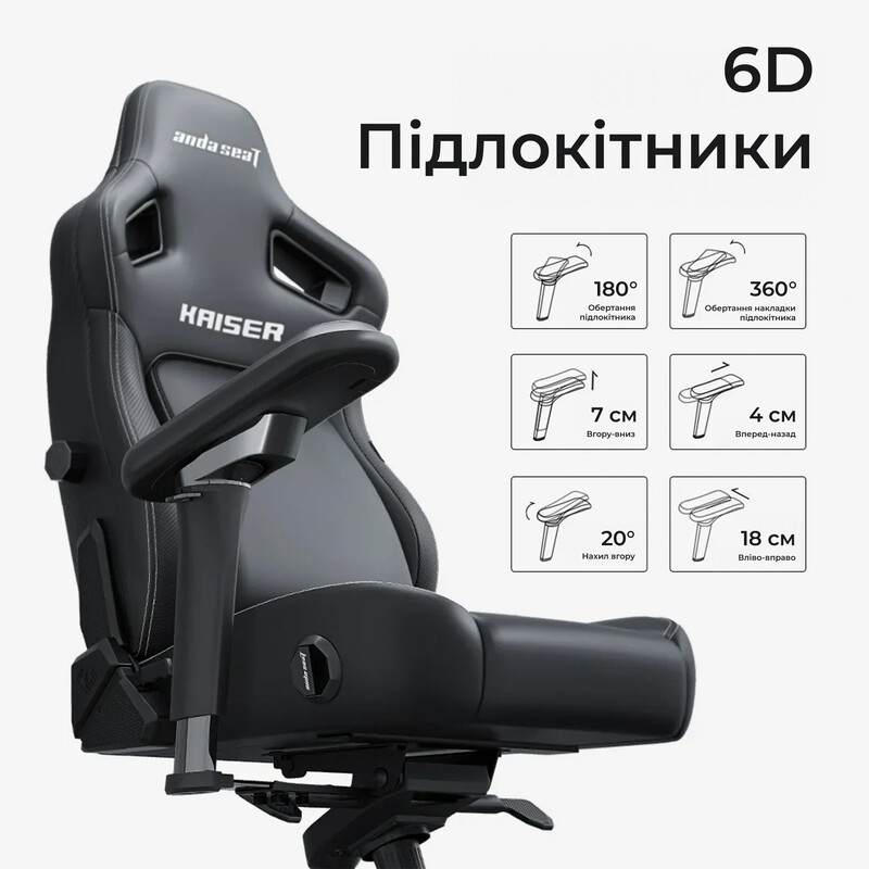 Кресло для геймеров Anda Seat Kaiser 4 V2 Size XL PVC Pink (AD12YDDC-XLL-20-P-PV/C-03)