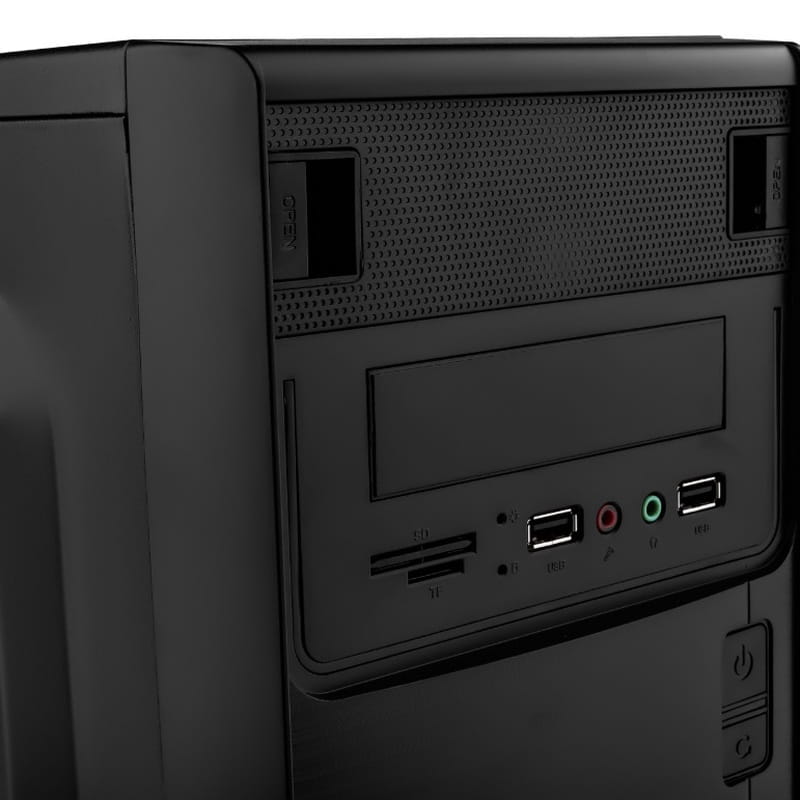Корпус Logicpower 6103-400w 8см, 2хUSB2.0, Black (LP6589)