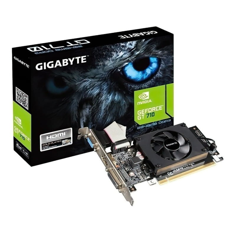 Відеокарта GF GT 710 2GB GDDR3 Gigabyte (GV-N710D3-2GL)