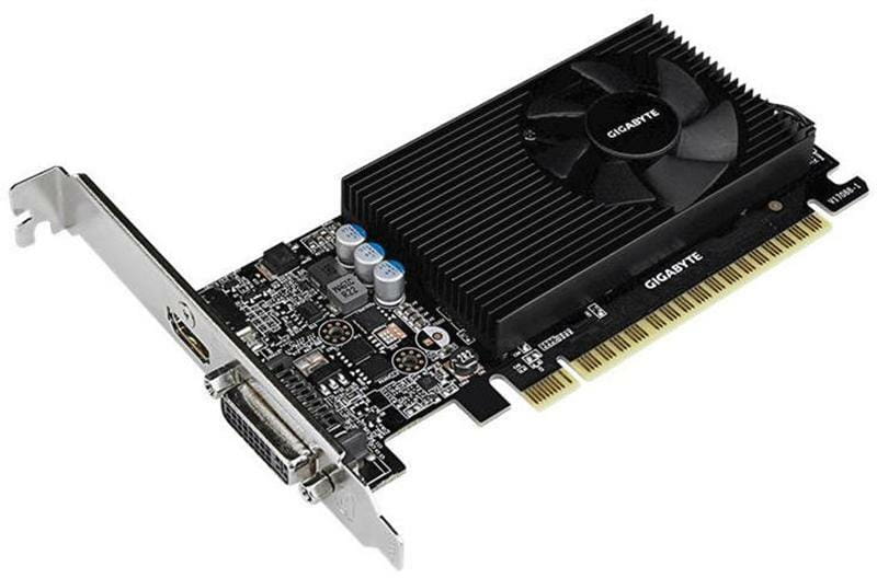 Видеокарта GF GT 730 2GB GDDR5 Low Profile Gigabyte (GV-N730D5-2GL)