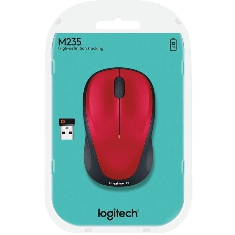Мышь беспроводная Logitech M235 Red (910-002496)