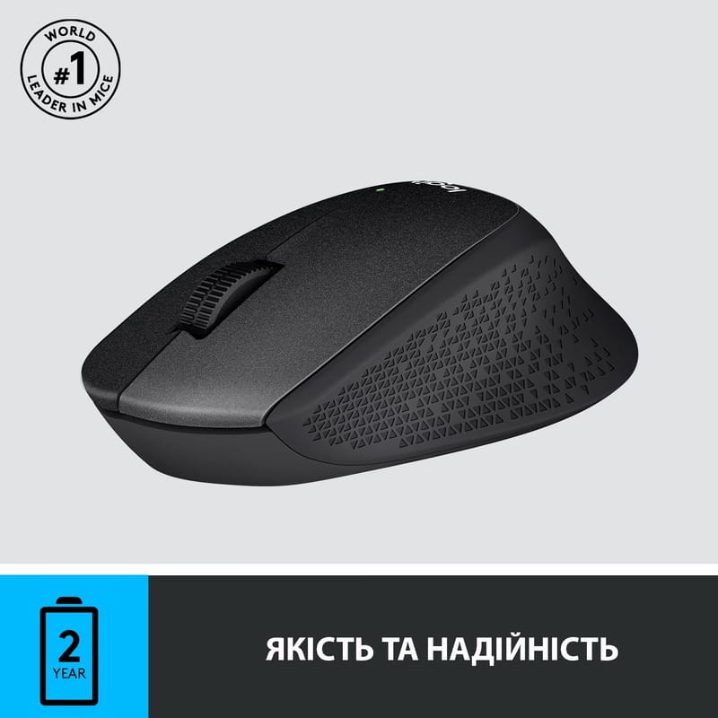 Мышь беспроводная Logitech M330 Silent Plus Black (910-004909)