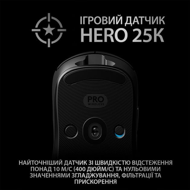 Мышь беспроводная Logitech Pro Gaming Wireless Black (910-005272)