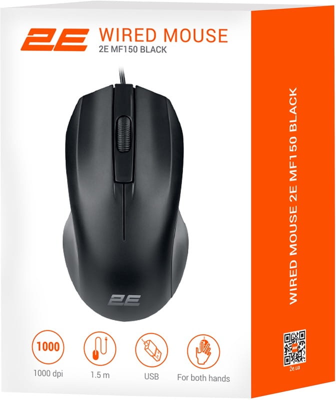 Миша 2E MF150 Black USB (2E-MF150UB)