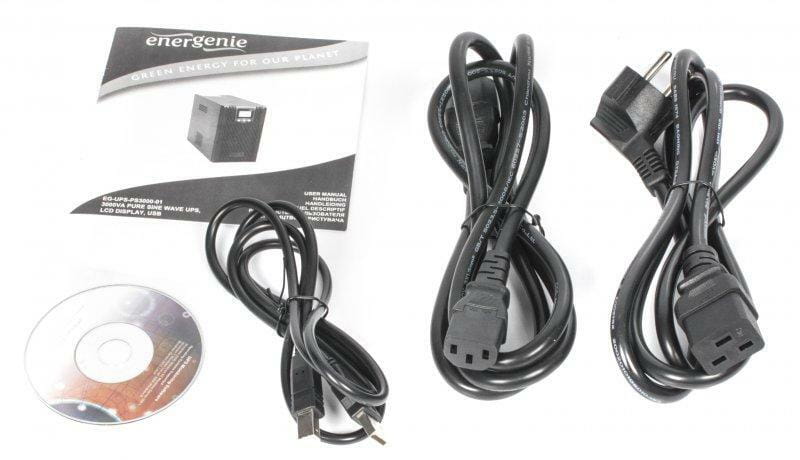ИБП EnerGenie EG-UPS-PS3000-01 3000VA, Lin.int., AVR, 6хIEC, USB, RJ-45, металл
