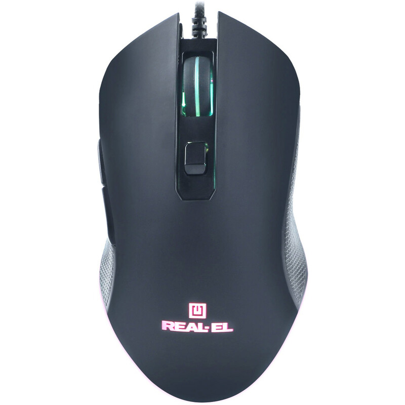 Мышь REAL-EL RM-550 Black (EL123200027)