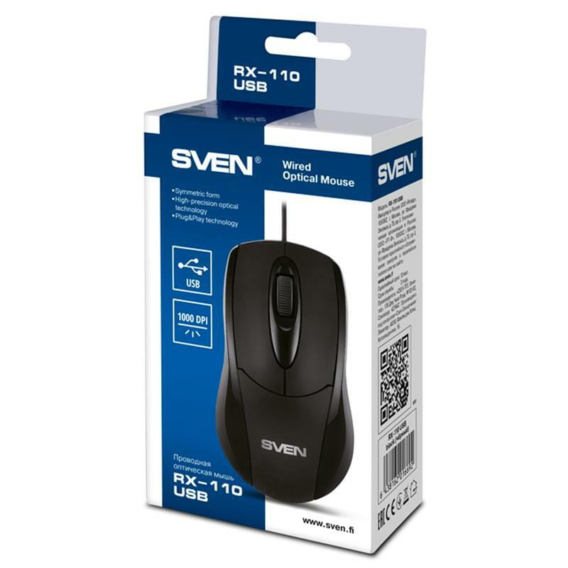 Мышь Sven RX-110 черная USB