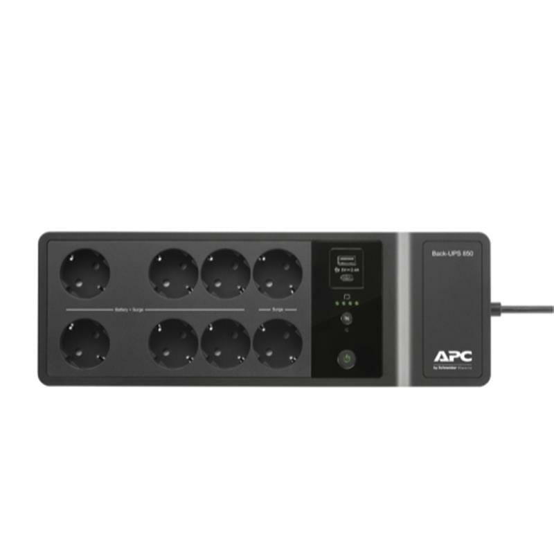 Джерело безперебійного живлення APC Back-UPS 850VA, Off-Line, 8 х Schuko, USB, пластик (BE850G2-RS)