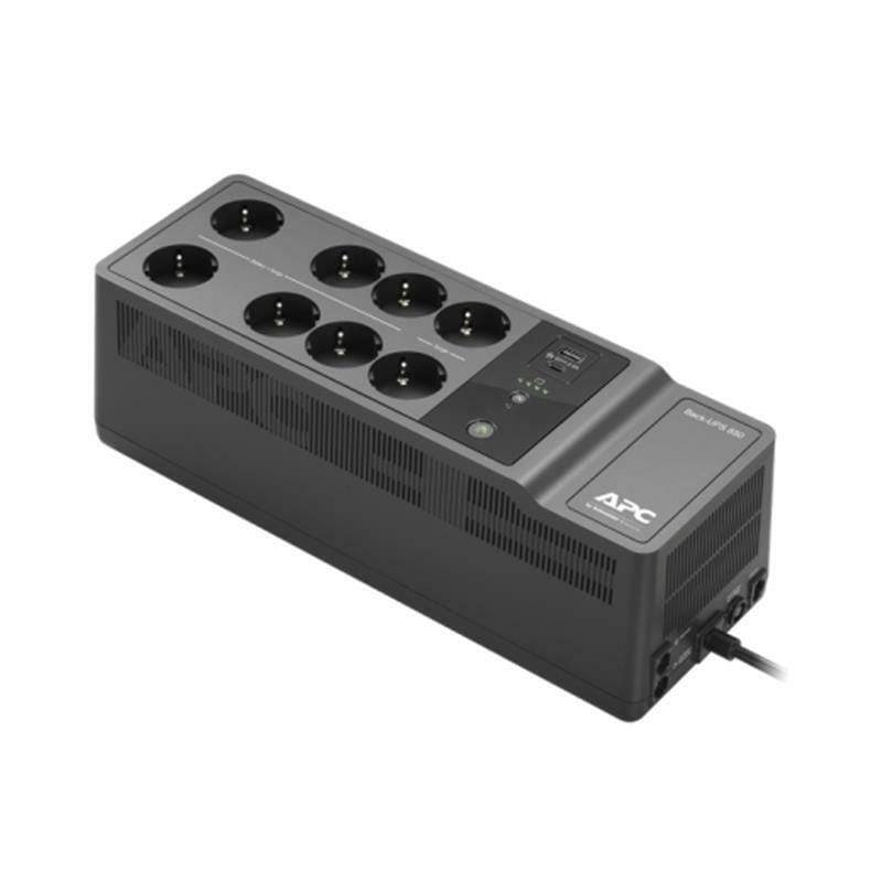 ИБП APC Back-UPS 850VA, Off-Line, 8 х Schuko, USB, пластик (BE850G2-RS)