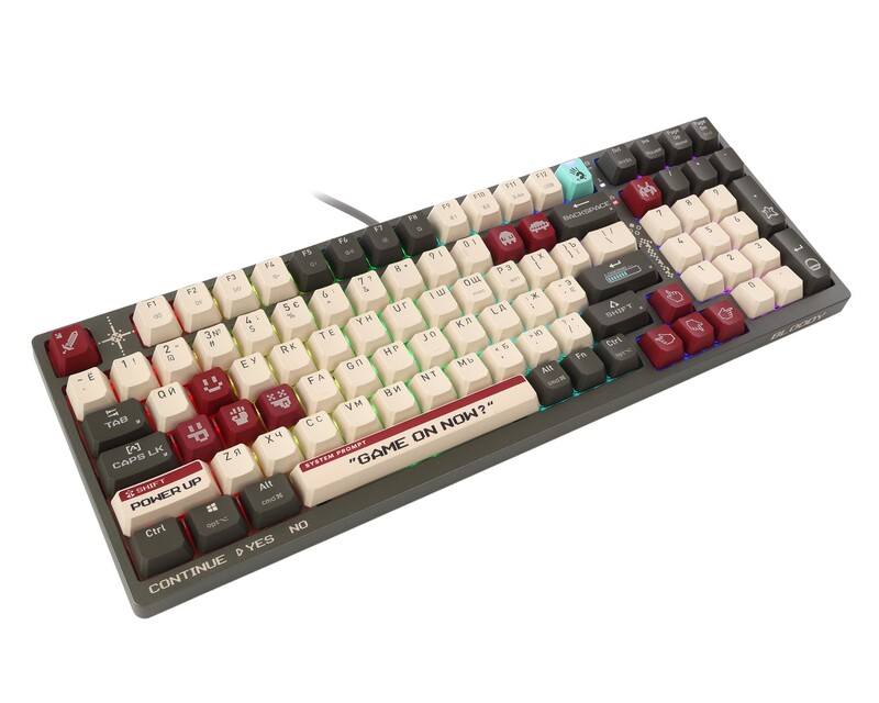 Клавіатура бездротова Bloody WS98 Pixels Red