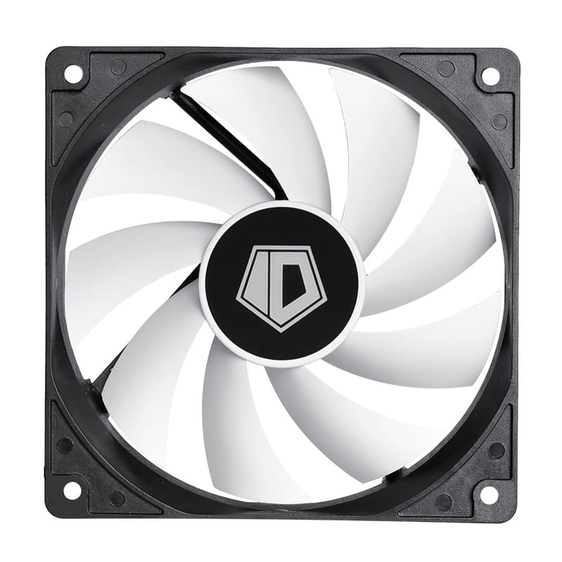 Вентилятор ID-Cooling FL-12025, 120 x 120 x 25мм, 3-pin, черный с белым