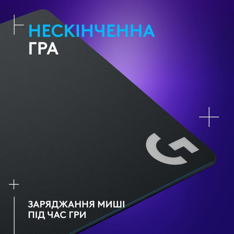 Игровая поверхность с системой беспроводной зарядки для мышей Logitech PowerPlay Black (943-000110)