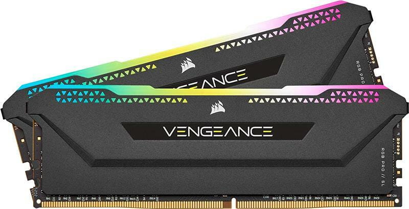 Модуль памяти DDR4 2x8GB/3600 Corsair Vengeance RGB Pro SL Black (CMH16GX4M2D3600C18)