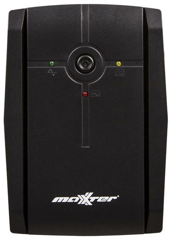 Джерело безребійного живлення Maxxter MX-UPS-B650-02 650VA, AVR, 2xShuko