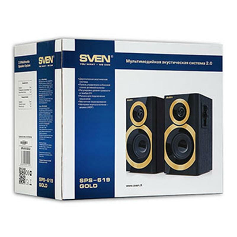Акустична система SVEN SPS-619 Black/Gold
