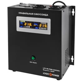 ИБП LogicPower LPY-W-PSW-2500VA+(1800Вт)10A/20A, Lin.int., AVR, 2 x евро, USB, LCD, металл