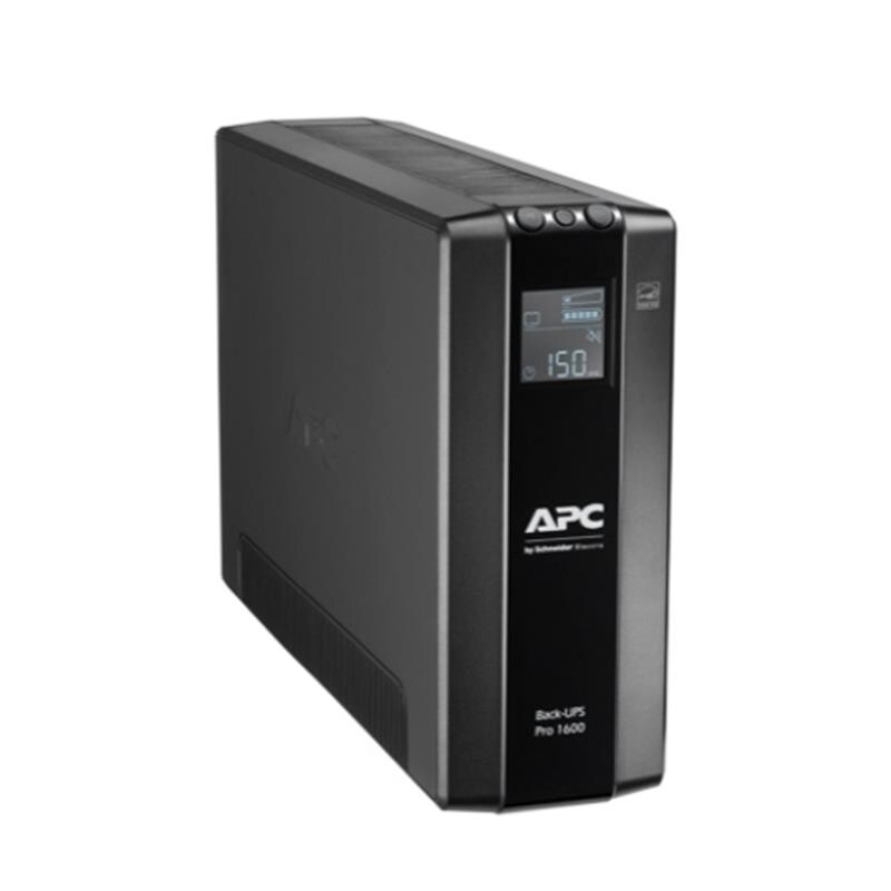 ИБП APC Back-UPS Pro BR 1600VA, Lin.Int., AVR, 8 х евро, LCD, USB, RJ-11, RJ-45, металл (BR1600MI)