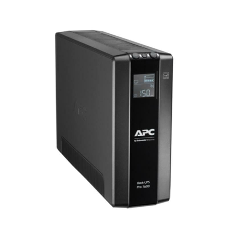 ИБП APC Back-UPS Pro BR 1600VA, Lin.Int., AVR, 8 х евро, LCD, USB, RJ-11, RJ-45, металл (BR1600MI)