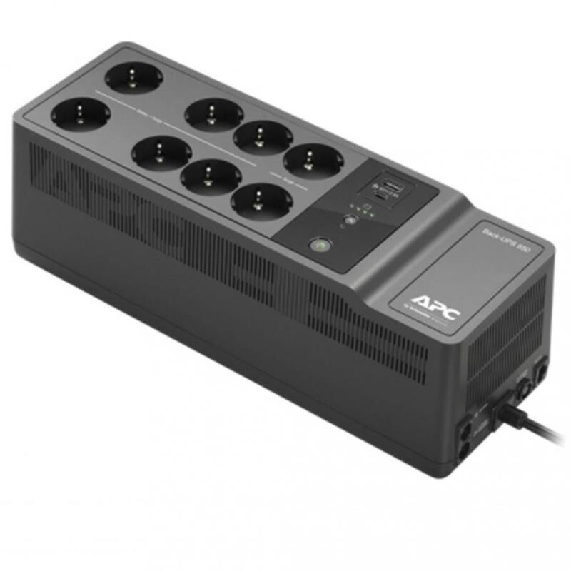 ИБП APC Back-UPS 650VA, Off-line, 8 х Schuko, USB, RS-232, пластик (BE650G2-RS)