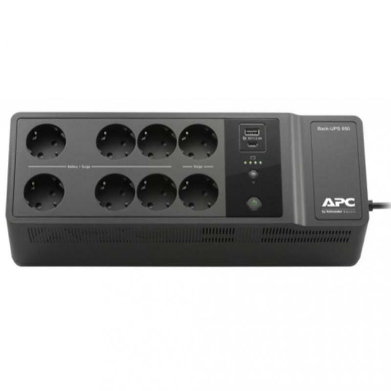 ИБП APC Back-UPS 650VA, Off-line, 8 х Schuko, USB, RS-232, пластик (BE650G2-RS)