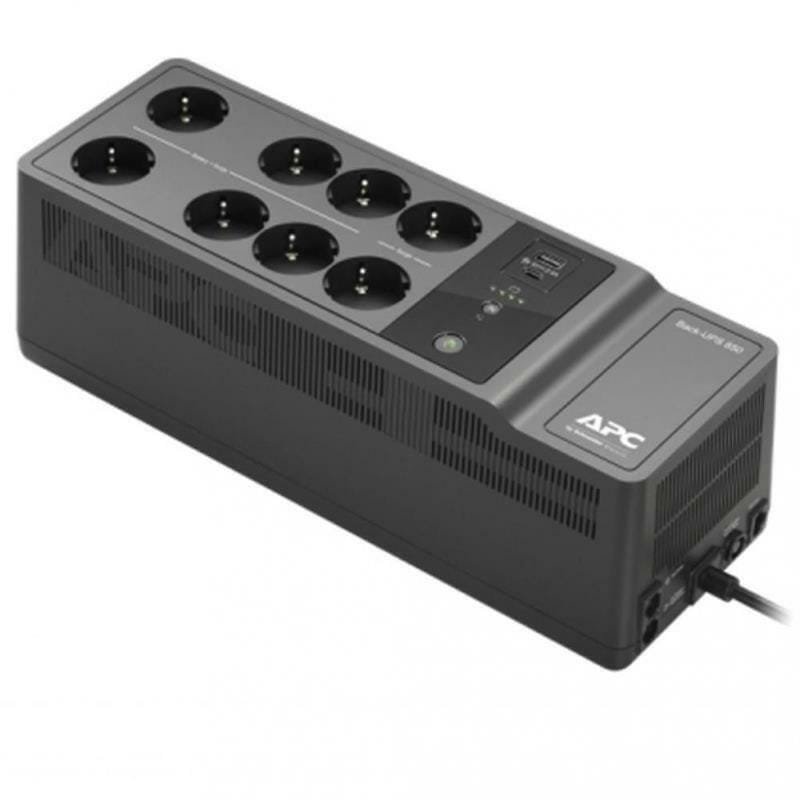 ИБП APC Back-UPS 650VA, Off-line, 8 х Schuko, USB, RS-232, пластик (BE650G2-RS)