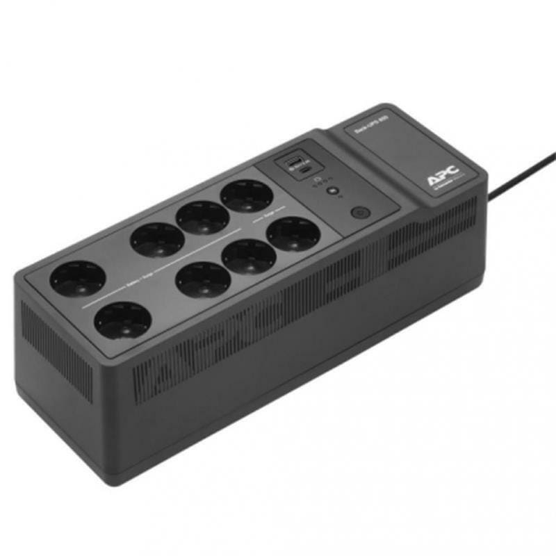 ИБП APC Back-UPS 650VA, Off-line, 8 х Schuko, USB, RS-232, пластик (BE650G2-RS)