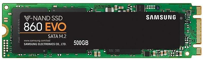 Накопитель SSD  500GB Samsung 860 EVO M.2 2280 SATAIII MLC (MZ-N6E500BW)