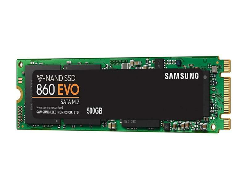 Накопитель SSD  500GB Samsung 860 EVO M.2 2280 SATAIII MLC (MZ-N6E500BW)