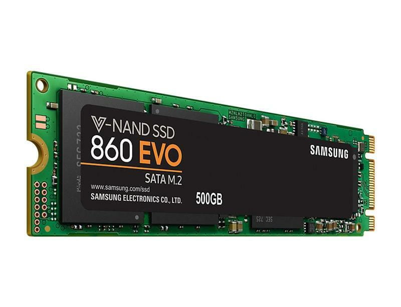 Накопитель SSD  500GB Samsung 860 EVO M.2 2280 SATAIII MLC (MZ-N6E500BW)
