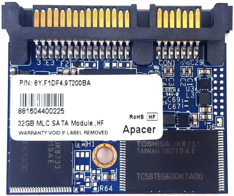 Накопичувач SSD   32GB Apacer 1.8" SATAIII MLC (8Y.F1DF4.9T200BA) Refurbished