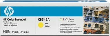 Картридж HP CLJ CP1215/CP1515 series yellow CB542A