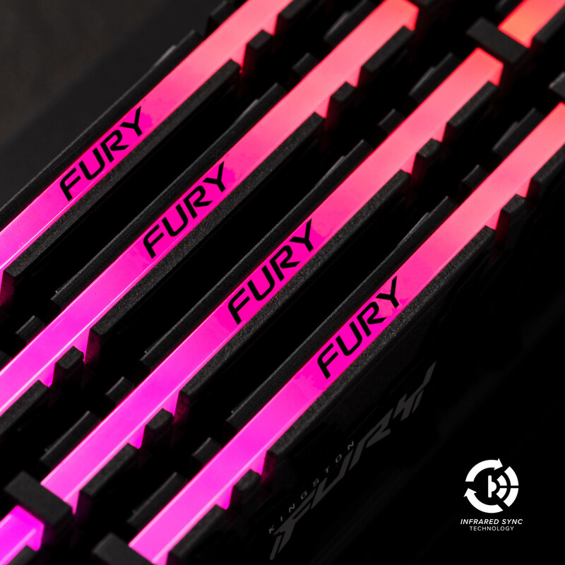 Модуль памяти DDR4 2x8GB/3200 Kingston Fury Renegade RGB (KF432C16RBAK2/16)