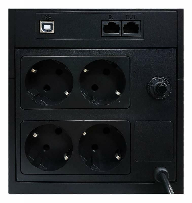 Джерело безперебійного живлення Powercom RPT-1025AP, 4 x євро (00210192)
