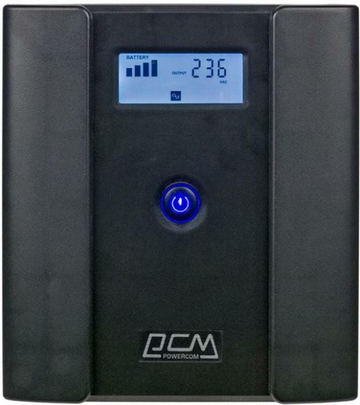 Джерело безперебійного живлення Powercom RPT-1500AP, 4xSchuko, LCD (00210225)