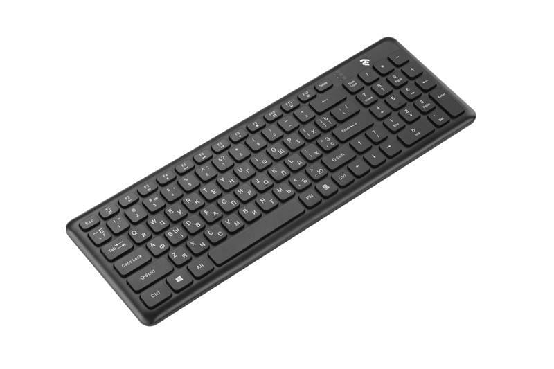 Клавиатура беспроводная 2E KS230 Slim WL Ukr (2E-KS230WB) Black USB