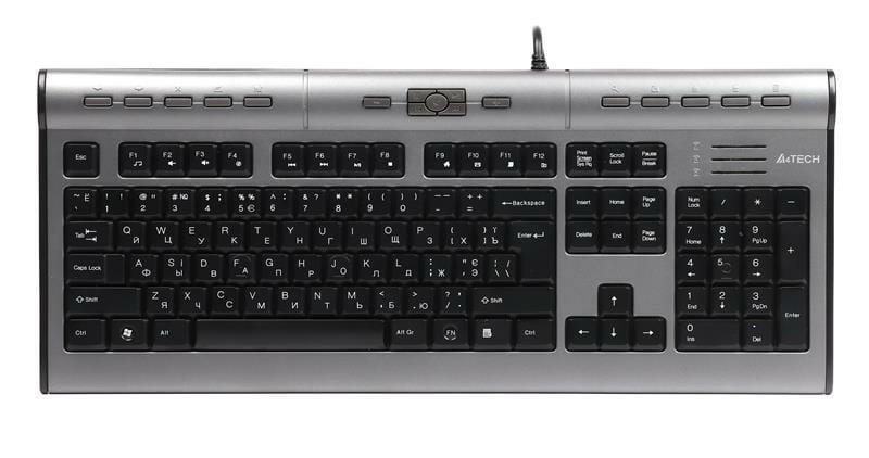 Клавіатура A4Tech KL-7MUU Ukr Silver/Grey