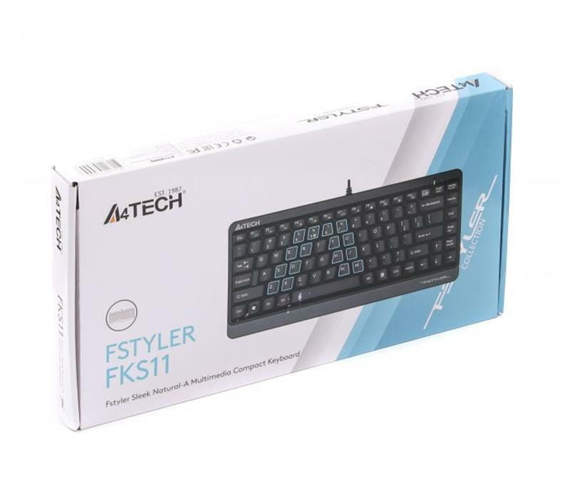 Клавіатура A4Tech Fstyler FKS11 Grey