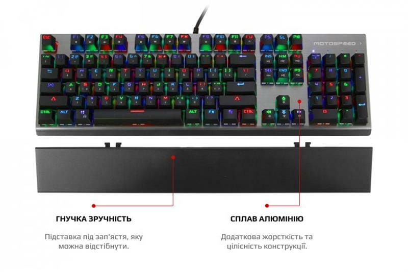 Клавиатура Motospeed CK108 Outemu Red Silver (mtck108mr)