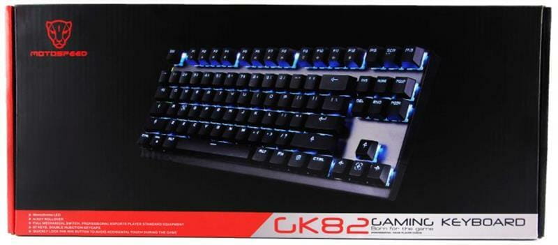 Клавиатура беспроводная Motospeed GK82 Outemu Red Black (mtgk82bmr)
