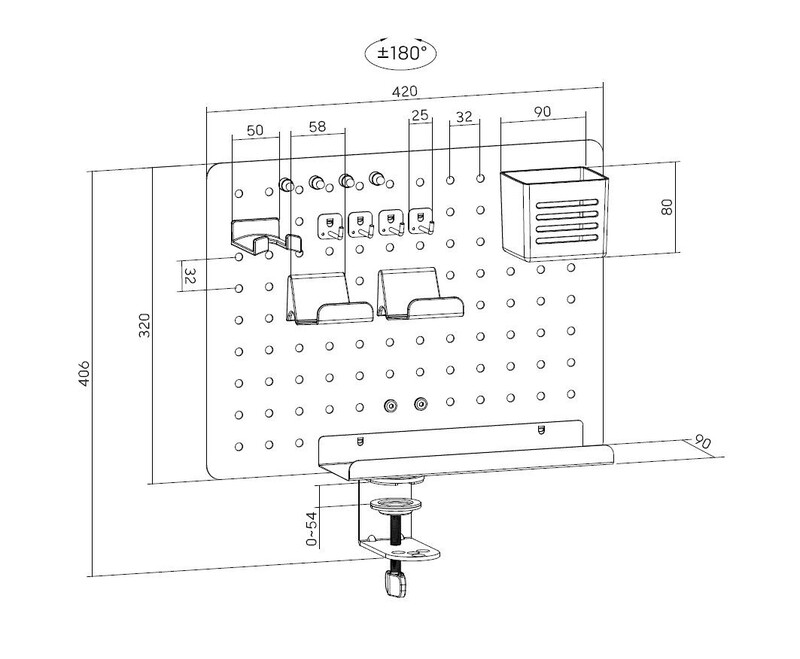 Органайзер OfficePro DO790B Black