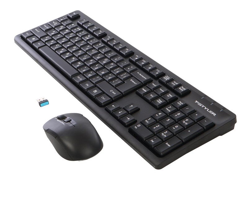 Комплект (клавиатура, мышь) беспроводной A4Tech FG1200 Black