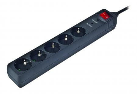 Сетевой фильтр EnerGenie SPG5-C-15 5 розеток, 4,5 м, Black