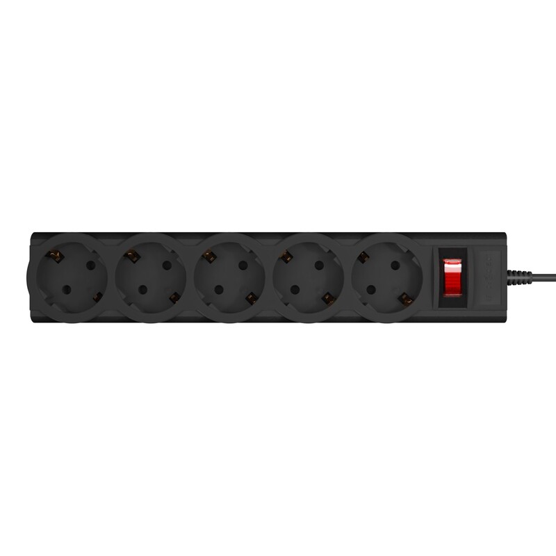 Фільтр живлення LogicPower 5 розеток 2м LP-X5 Premium Black (LP9583)