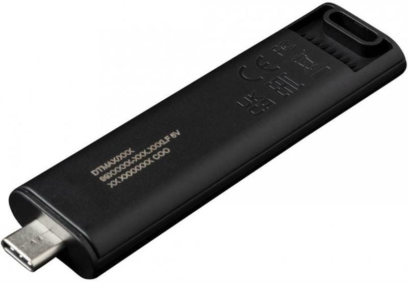Флеш-накопичувач USB3.2 256GB Type-C Kingston DataTraveler Max Black (DTMAX/256GB)
