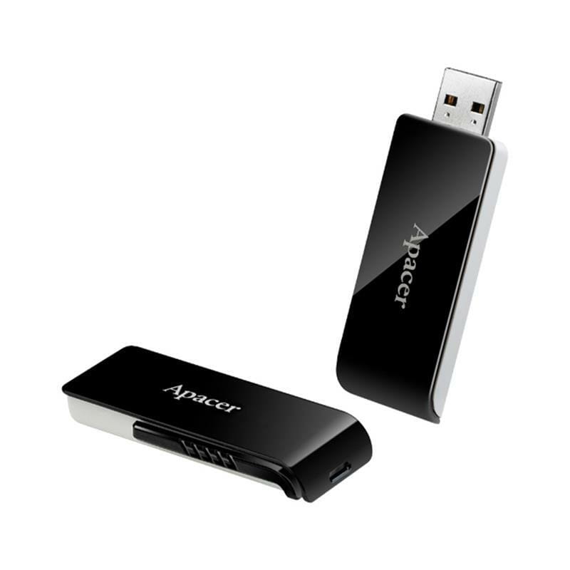 Флеш-накопитель USB3.2 32GB Apacer AH350 Black (AP32GAH350B-1)