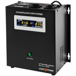 Купити Джерело безперебійного живлення LogicPower LPY-W-PSW-1500VA+ (1050Вт)10A/15A, Lin.int., AVR, 2 x евро, метал Джерело безперебійного живлення LogicPower LPY-W-PSW-1500VA+ (1050Вт)10A/15A, Lin.int., AVR, 2 x евро, метал