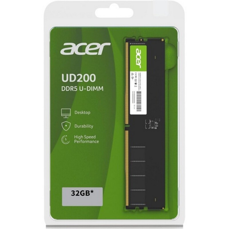 Модуль пам`ятi DDR5 32GB/5600 Acer UD200 Black (BL.9BWWA.427)