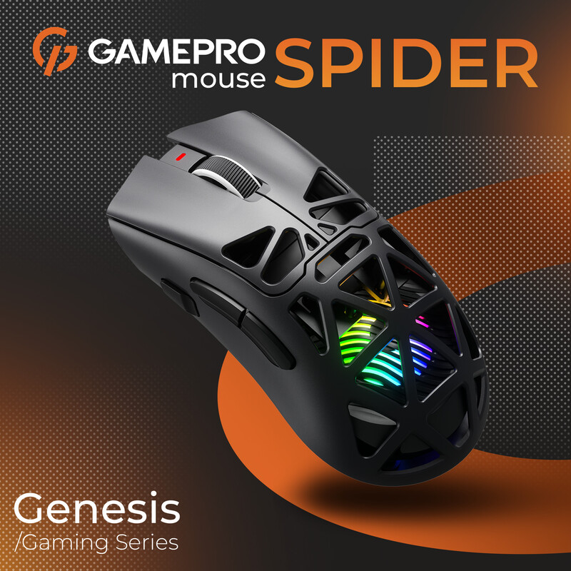 Мышь беспроводная GamePro Genesis Spider (GM870B)